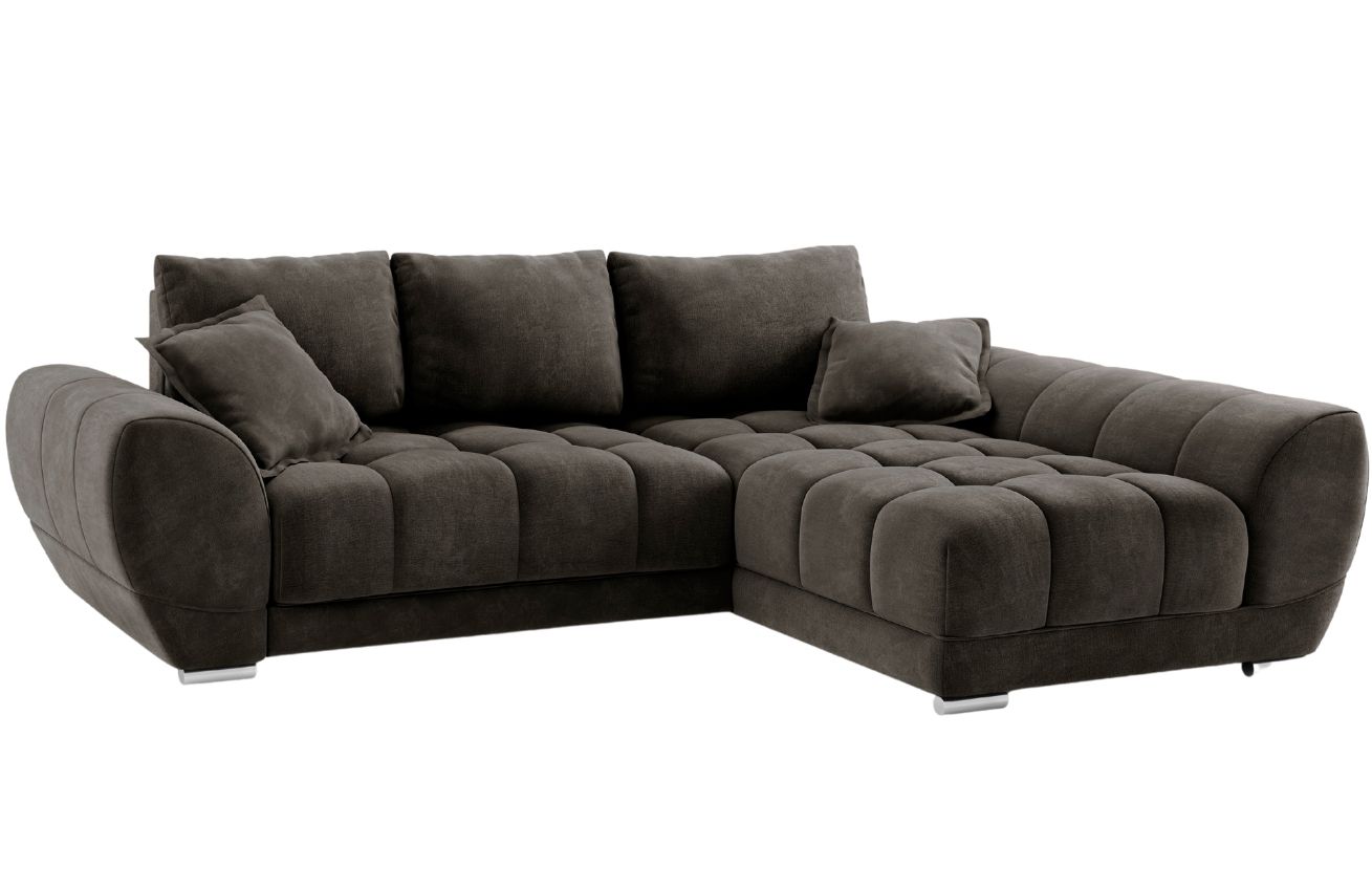 Windsor & Co Sametová rozkládací pohovka Nuage 285 cm