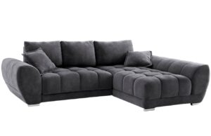 Windsor & Co Sametová rozkládací pohovka Nuage 285 cm