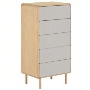 Jasanová komoda Kave Home Anielle 60 x 42 cm