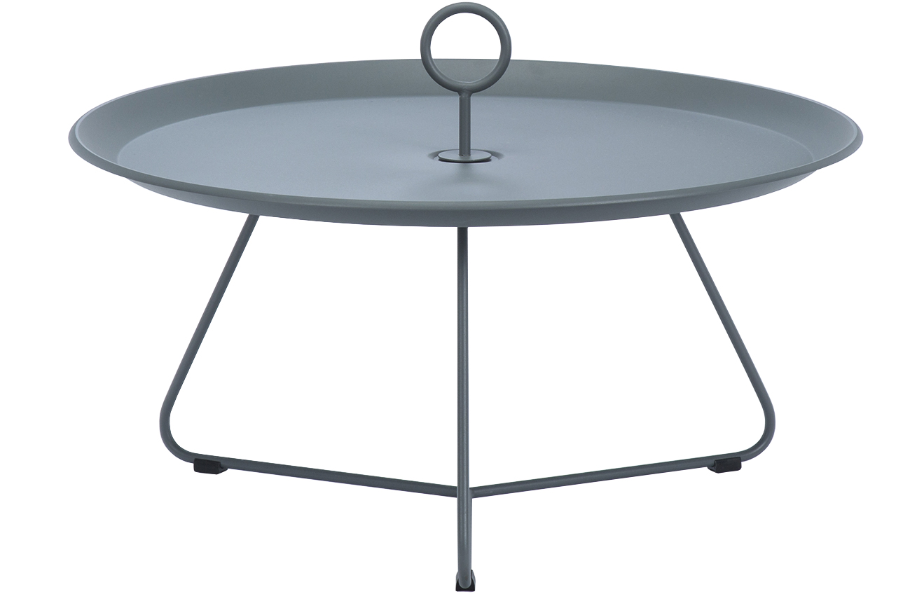 Tmavě šedý kovový konferenční stolek HOUE Eyelet 70 cm