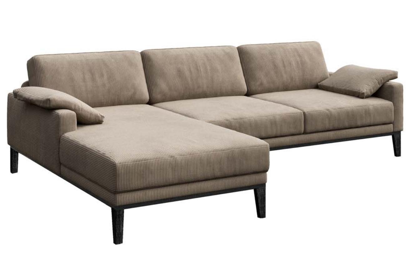 Mesonica Manšestrová rohová pohovka Musso 248 cm