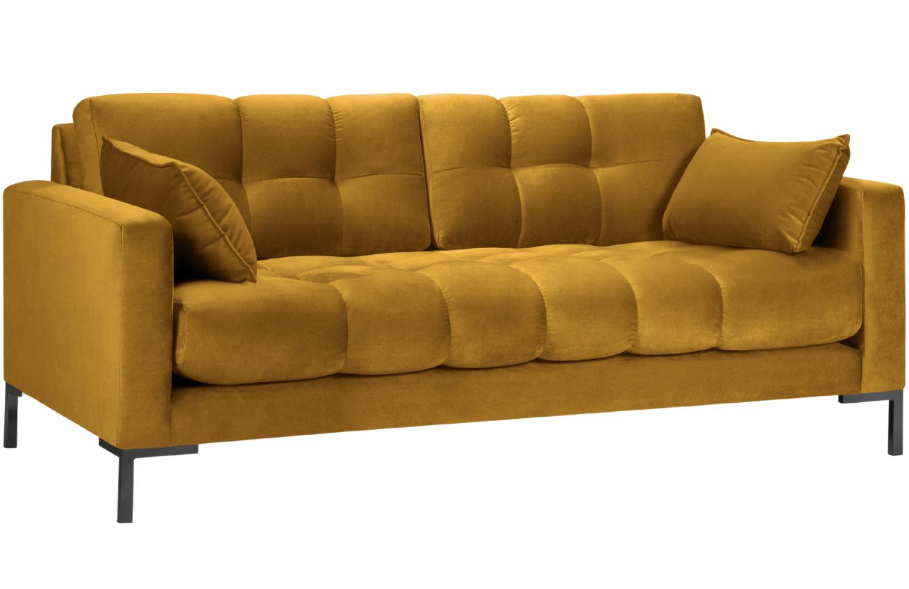 Micadoni Sametová pohovka Mamaia 152 cm