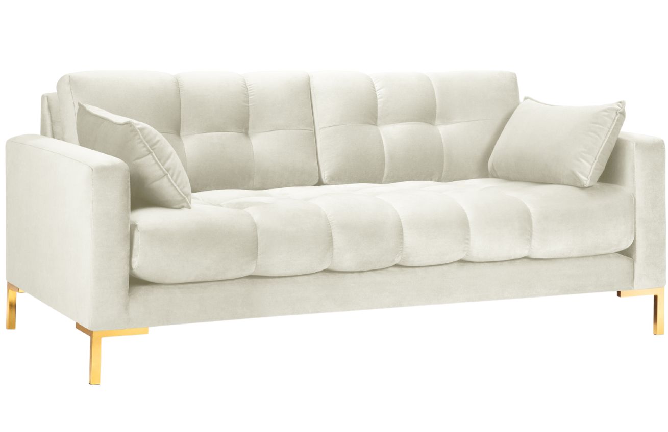 Micadoni Sametová pohovka Mamaia 177 cm