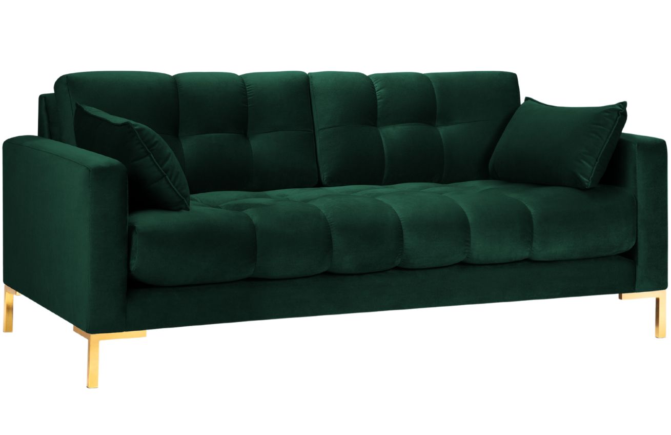 Micadoni Sametová pohovka Mamaia 177 cm