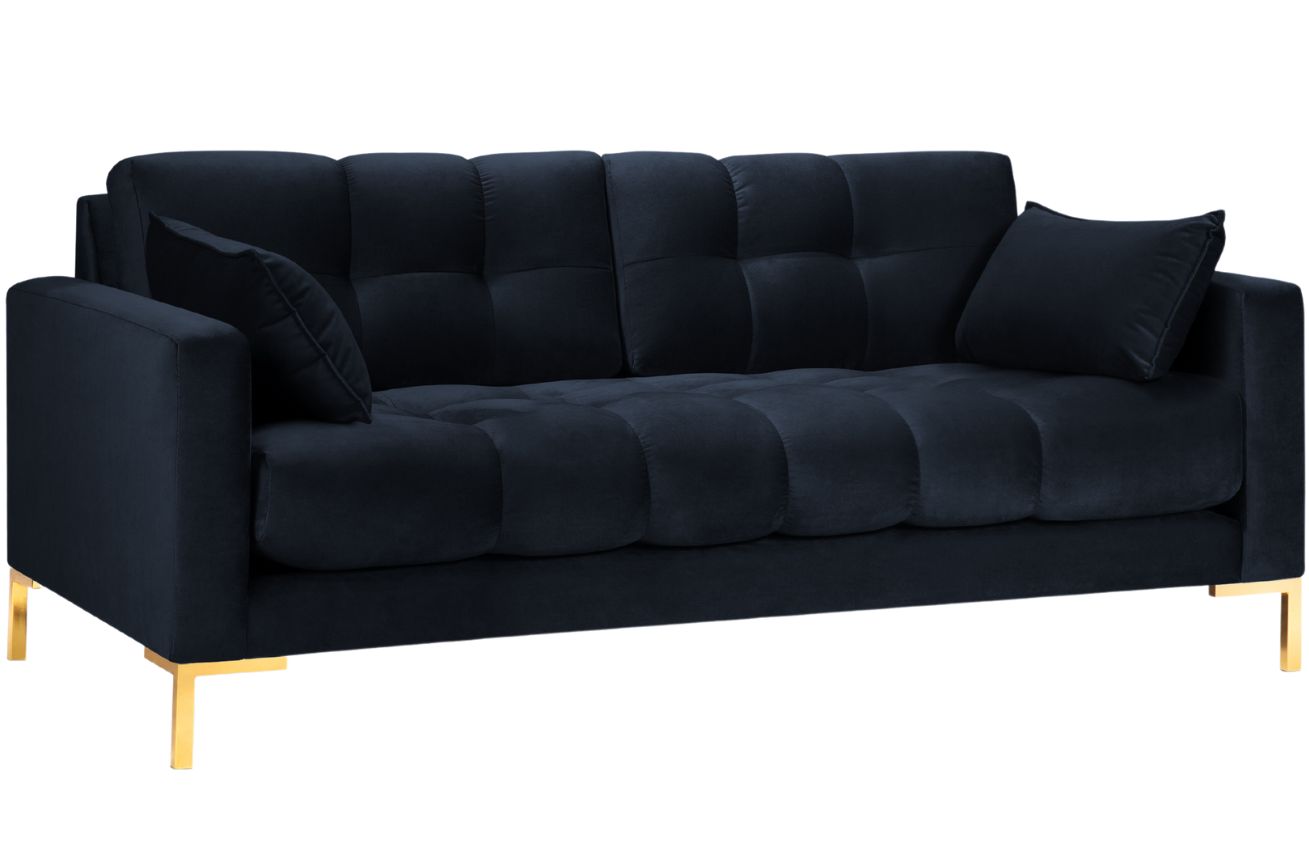 Micadoni Sametová pohovka Mamaia 177 cm