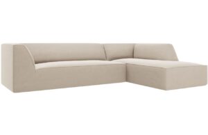 Micadoni Sametová rohová pohovka Ruby 273 cm