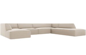 Micadoni Sametová rohová pohovka Ruby 366 cm