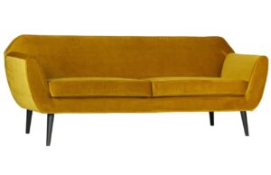 WOOOD Sametová pohovka Sanba 187 cm