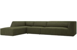 Micadoni Manšestrová rohová pohovka Ruby 366 cm