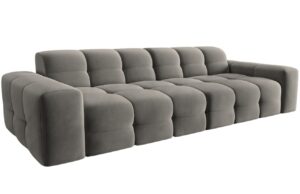 Micadoni Sametová pohovka Kendal 255 cm