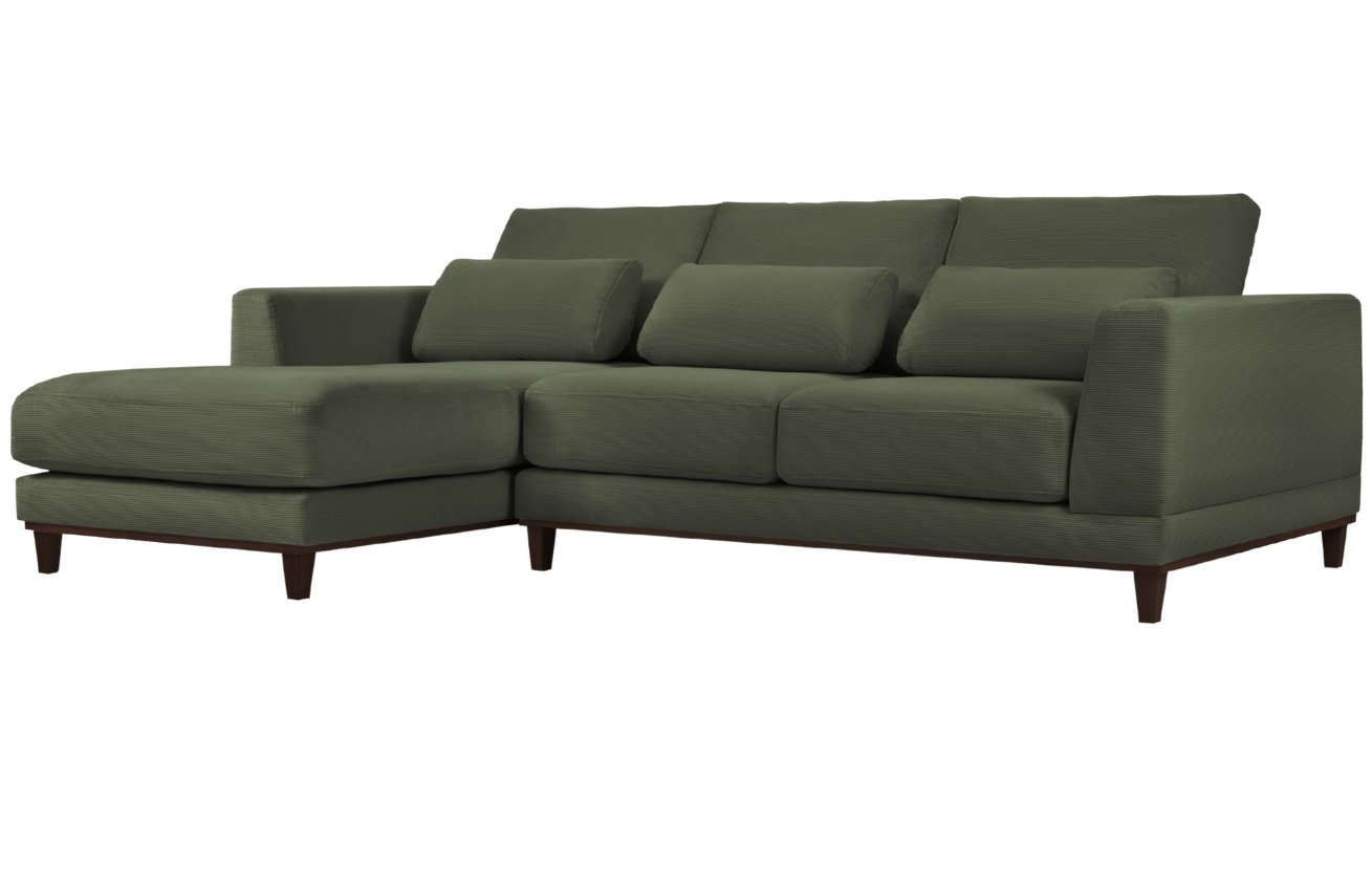 Windsor & Co Manšestrová rohová pohovka Leon 260 cm