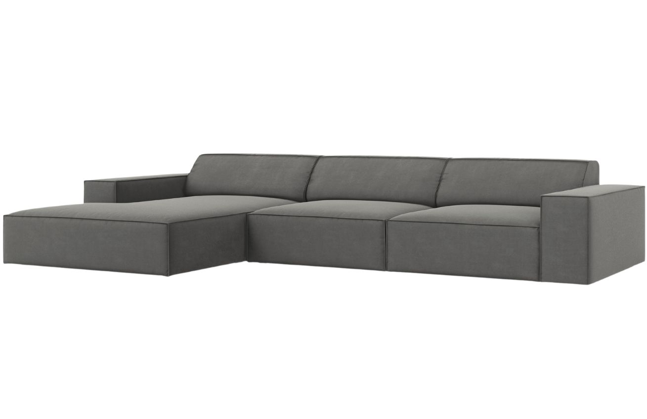 Micadoni Sametová rohová pohovka Jodie 284 cm