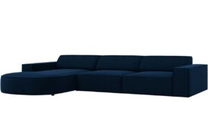 Micadoni Sametová rohová pohovka Jodie 284 cm