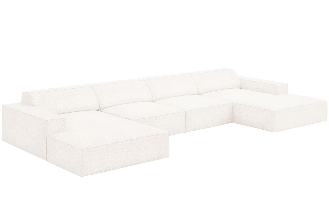 Micadoni Bouclé rohová pohovka Jodie 364 cm