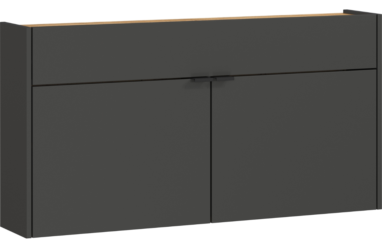 Germania Tmavě šedý botník Ameca 110 x 22 cm