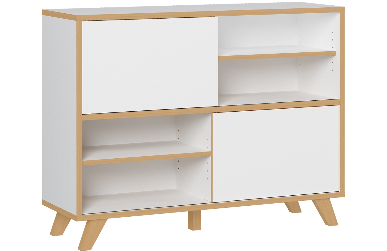 Germania Bílá lakovaná komoda Helsinki 120 x 40 cm