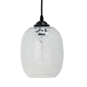 Bloomingville Skleněné závěsné světlo Gisele 18 cm