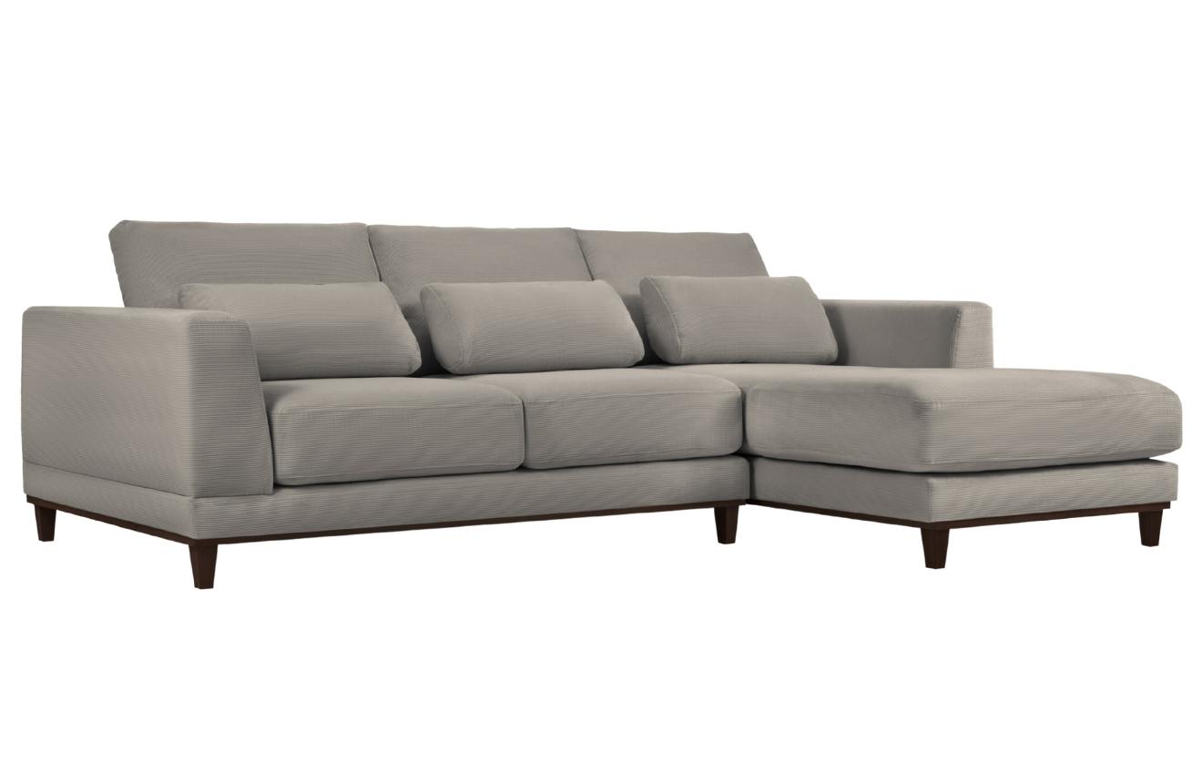 Windsor & Co Manšestrová rohová pohovka Leon 260 cm