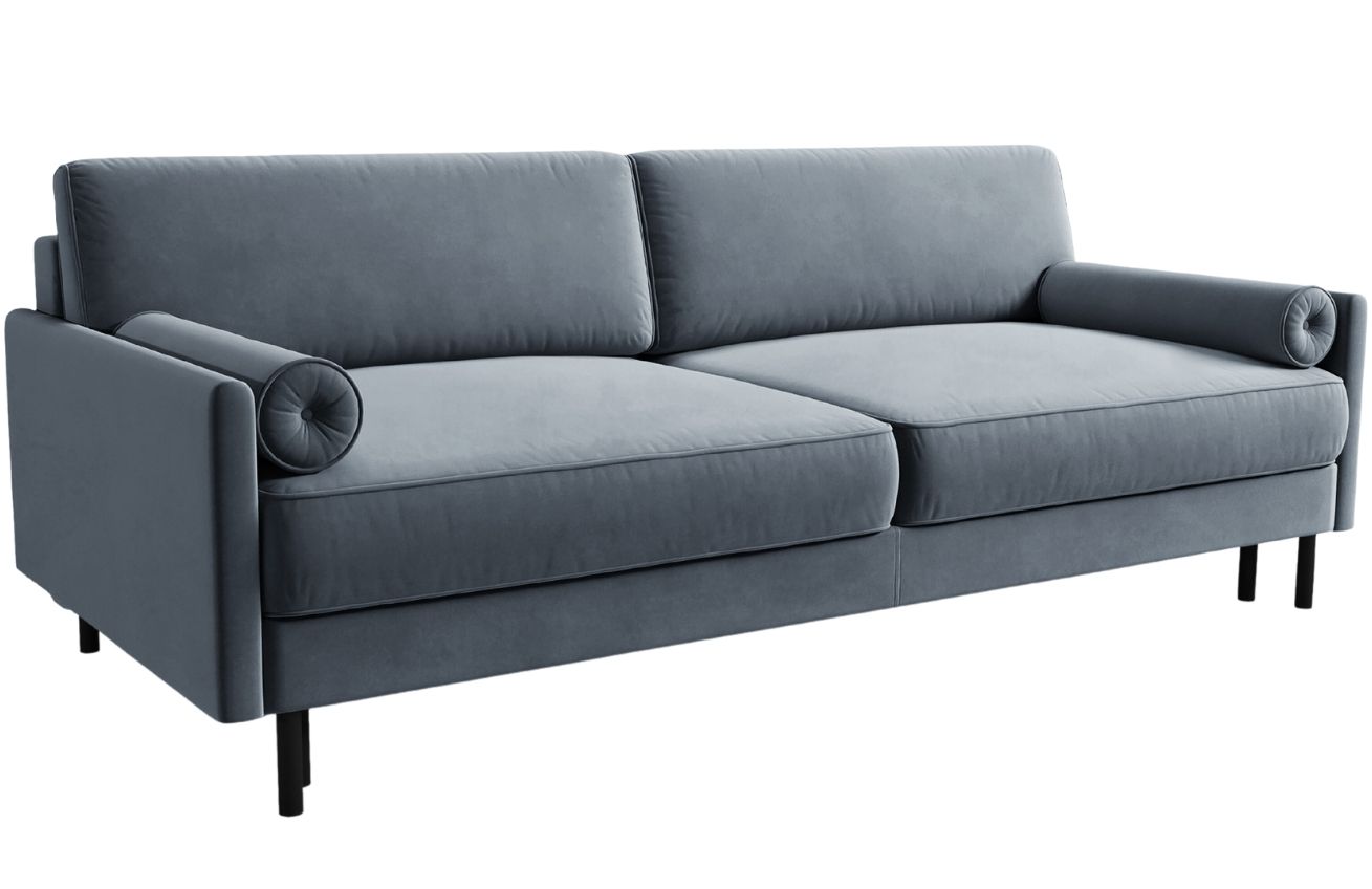 Micadoni Sametová rozkládací pohovka Scott 212 cm