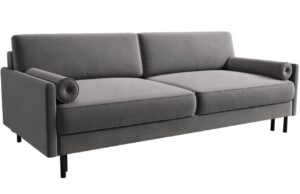 Micadoni Sametová rozkládací pohovka Scott 212 cm