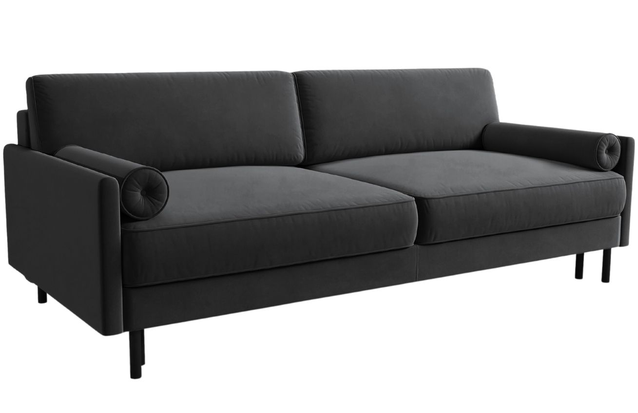 Micadoni Sametová rozkládací pohovka Scott 212 cm