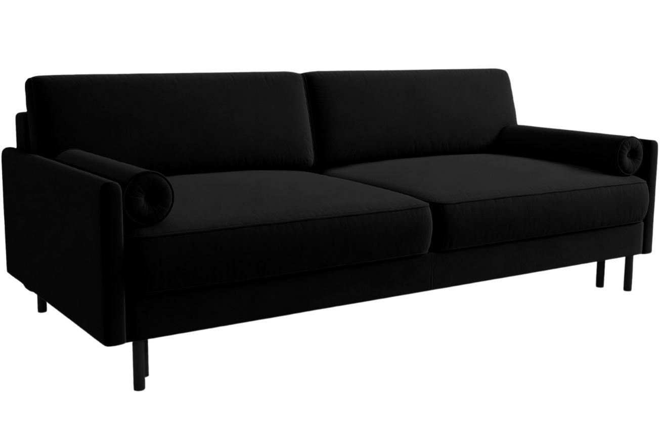 Micadoni Sametová rozkládací pohovka Scott 212 cm