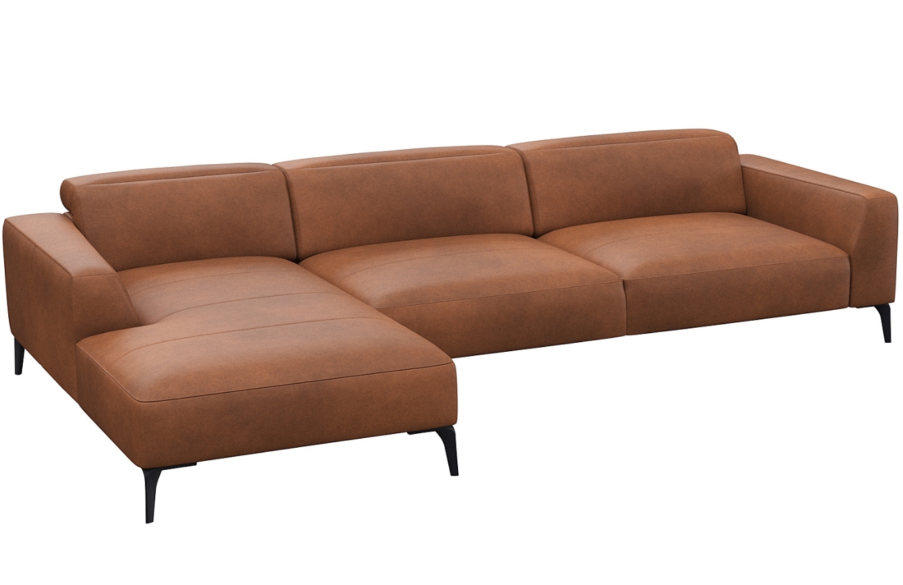 Flexlux Kožená rohová pohovka VOLUZZI 329 cm