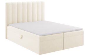 Micadoni Sametová boxspring postel Kelp 160 x 200 cm