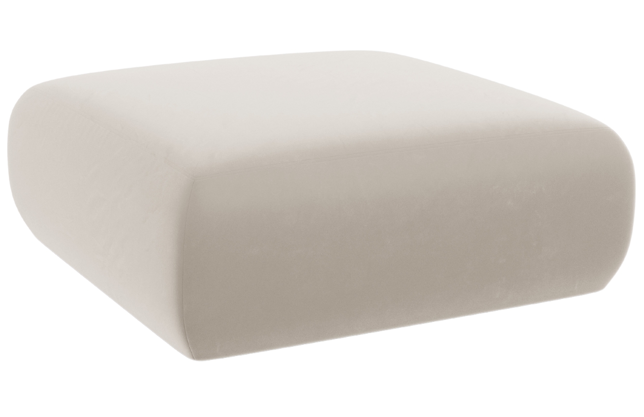 Windsor & Co Sametová podnožka Lola 100 x 100 cm