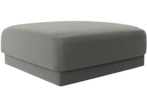 Micadoni Sametový taburet Miley 90 x 90 cm