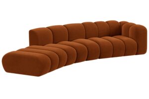 Micadoni Sametová pohovka Lupine 335 cm