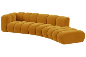 Micadoni Sametová pohovka Lupine 335 cm