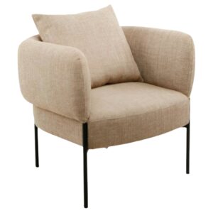 Béžové čalouněné křeslo Somcasa Agadir