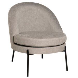 Šedé čalouněné křeslo Somcasa Evora