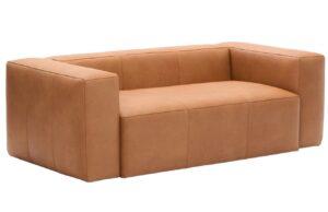 Kave Home Kožená pohovka Blok 210 cm