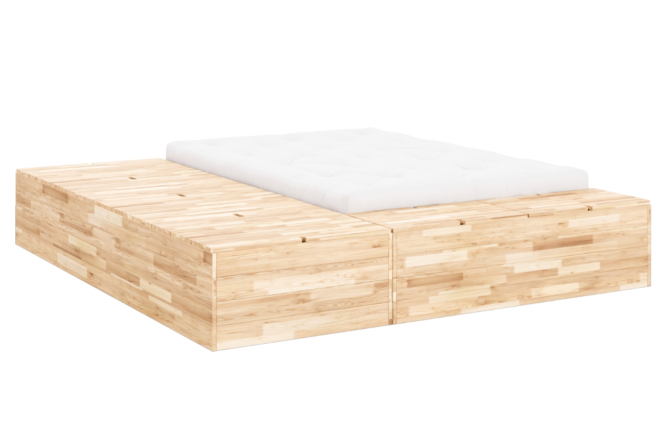 Karup Design Dřevěná postel Basement 160 x 200 cm s úložným prostorem