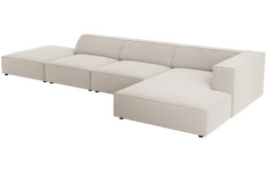 Cosmopolitan Design Sametová rohová pohovka Arendal 341 cm