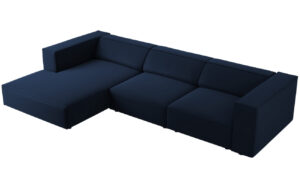 Cosmopolitan Design Sametová rohová pohovka Arendal 284 cm