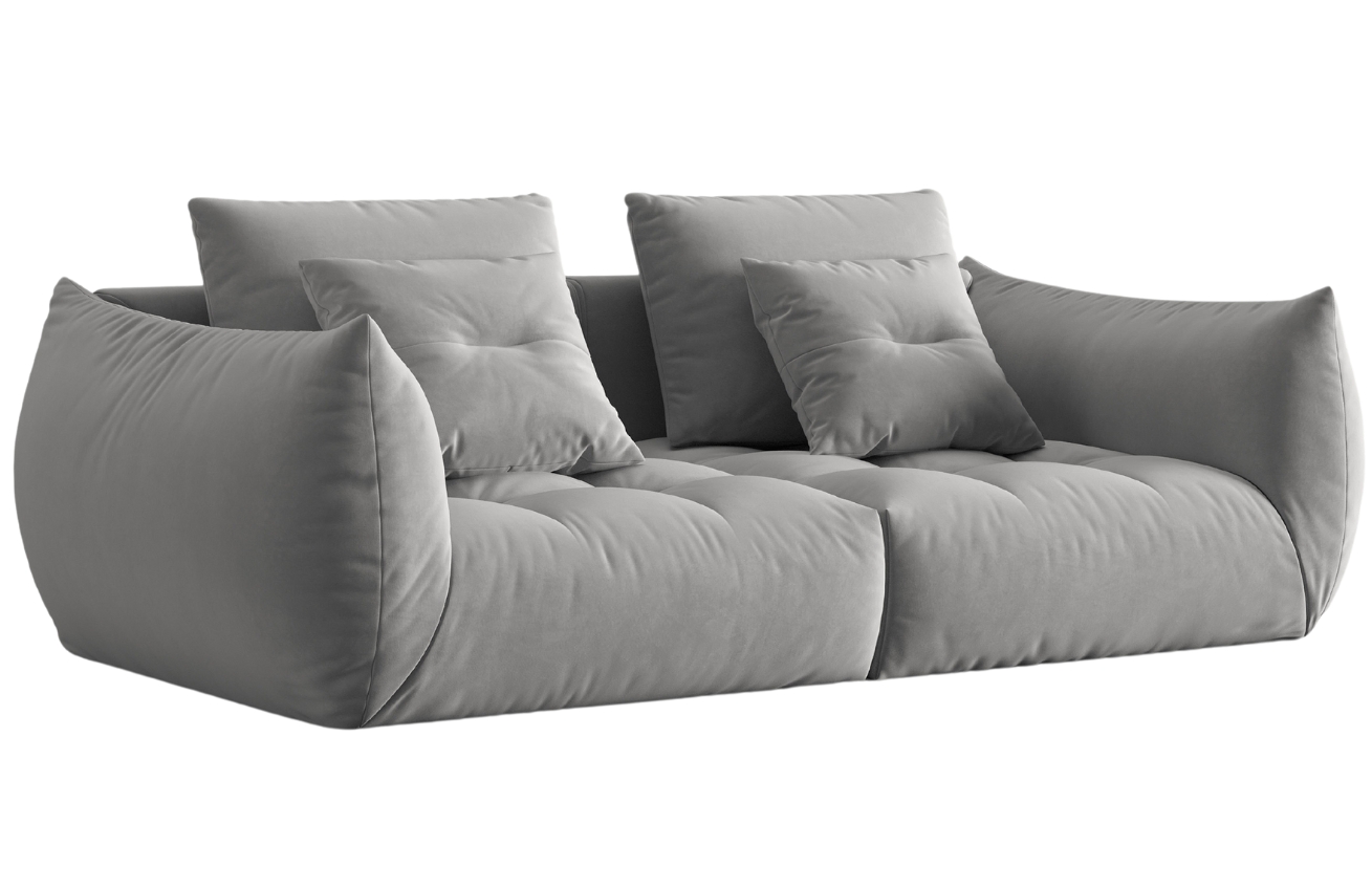 Micadoni Sametová pohovka Bloom 232 cm