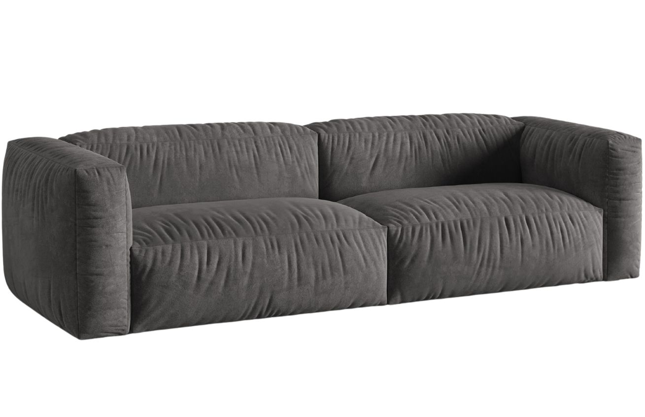 Micadoni Sametová pohovka Martina 240 cm