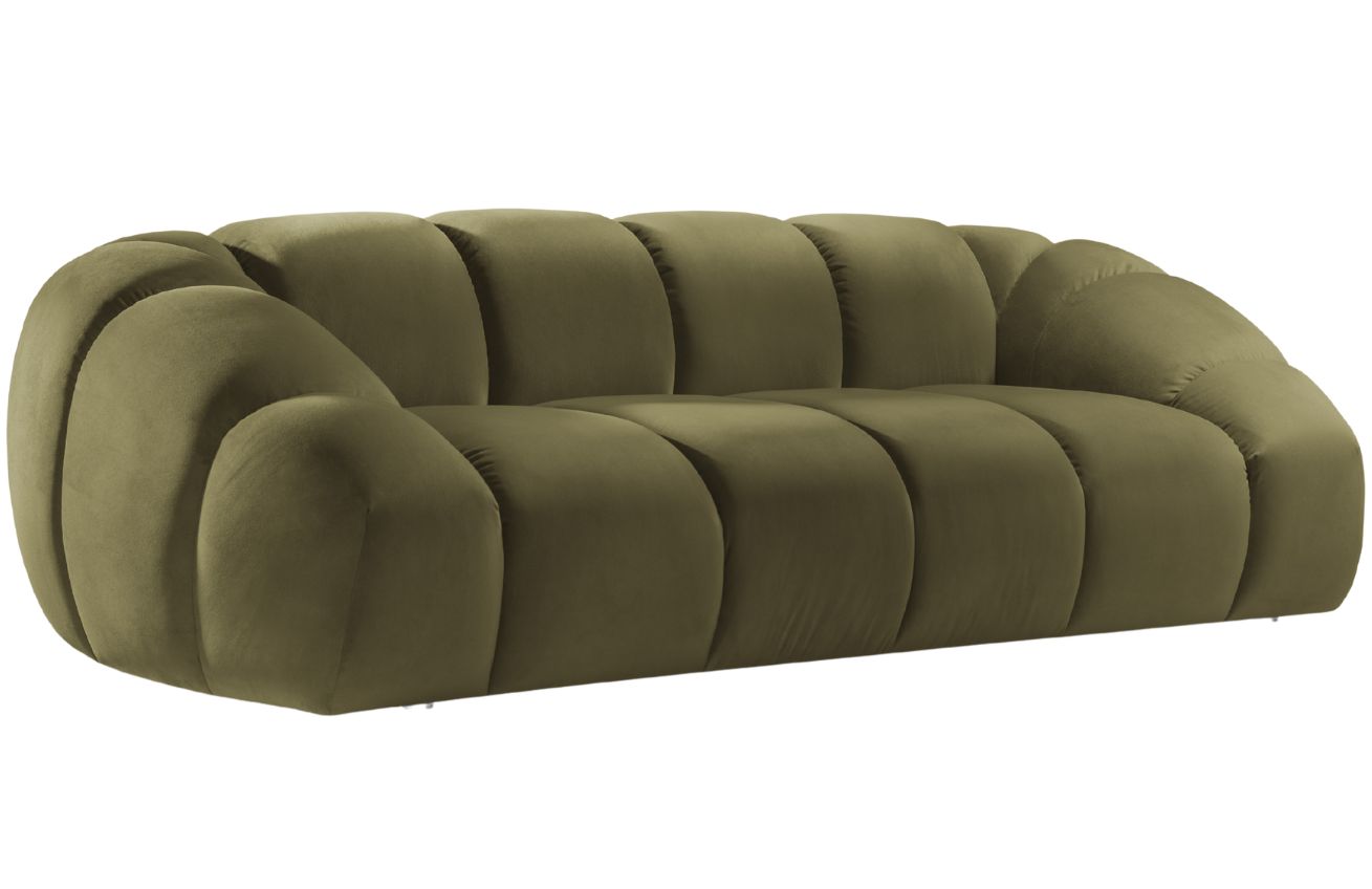 Micadoni Sametová pohovka Diana 254 cm