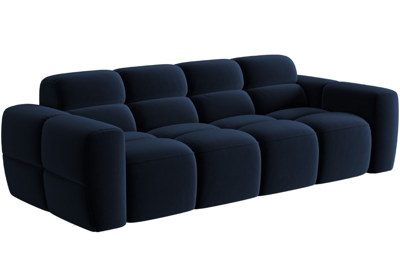 Micadoni Sametová pohovka Lisa 256 cm