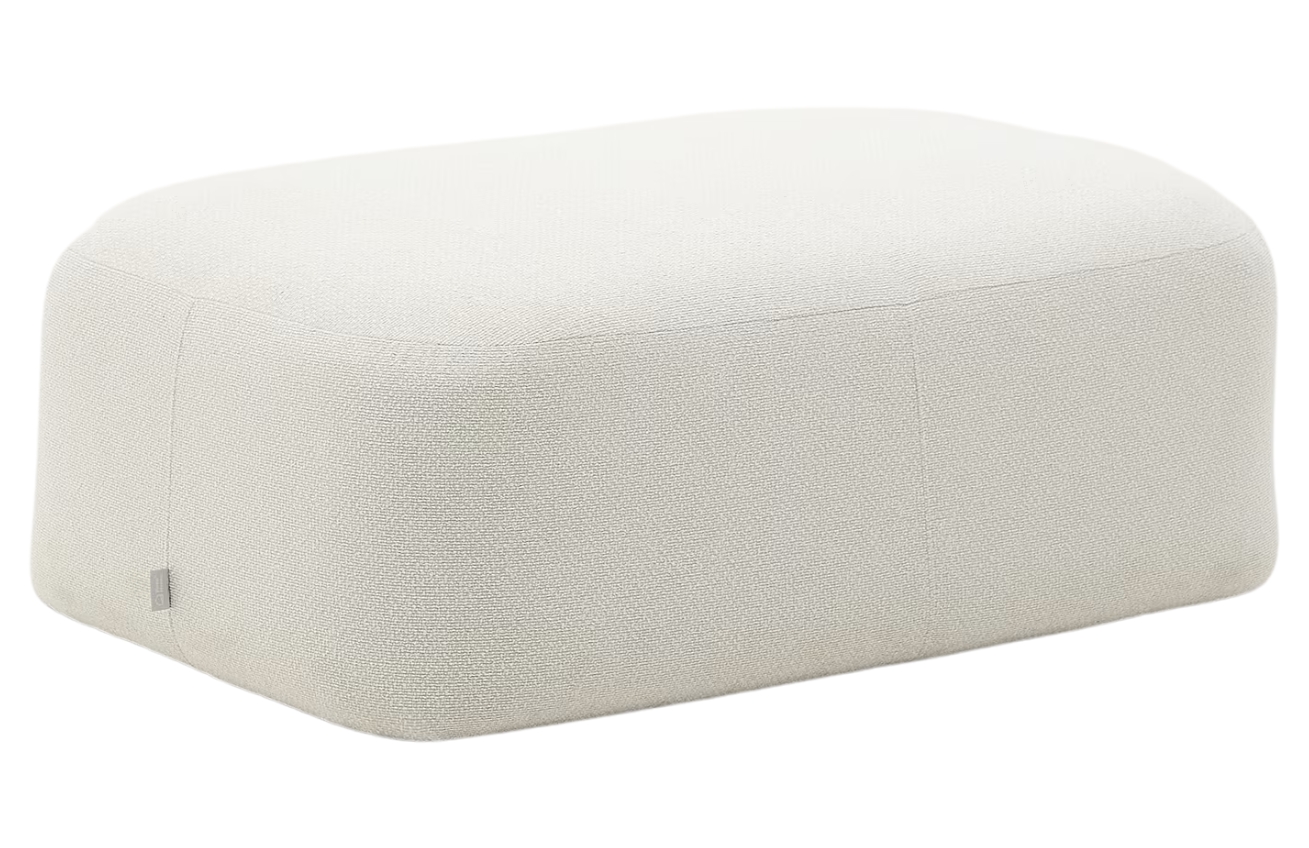 Kave Home Béžová čalouněná podnožka Martina 123 x 85 cm