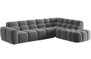 Micadoni Sametová rohová pohovka Lisa 293 cm