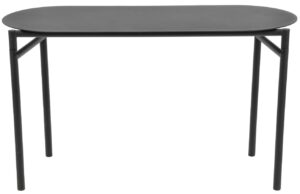 Zone Denmark Černá kovová zahradní skládací lavice Disc 90 cm