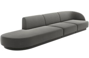 Micadoni Sametová pohovka Miley 323 cm