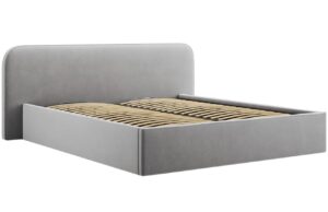 Micadoni Sametová postel Elizabeth 160 x 200 cm s úložným prostorem