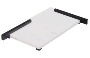 Bílé mramorové servírovací prkénko Kave Home Vira 39 x 24 cm