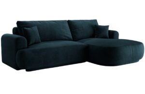 Micadoni Sametová rozkládací pohovka Ella 271 cm