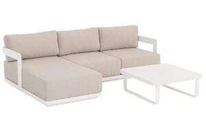 Bizzotto Zahradní set modulární rohové pohovky a stolku Mariel